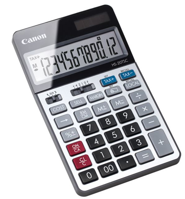 PÖYTÄLASKIN CANON HS-20TSC, 12-numeron näyttö