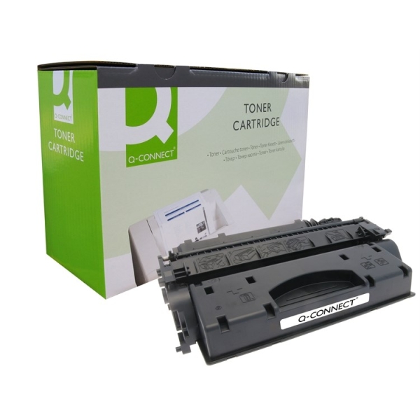 Värikasetti laser HP CE505X musta, Q-Connect