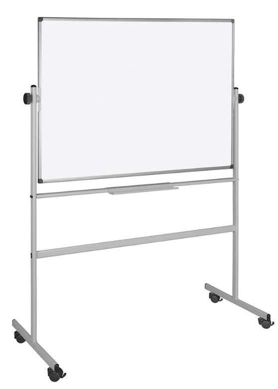 Valkotaulu 1500 x 1200 mm siirrettävä 2-puoleinen tussi/magneetti