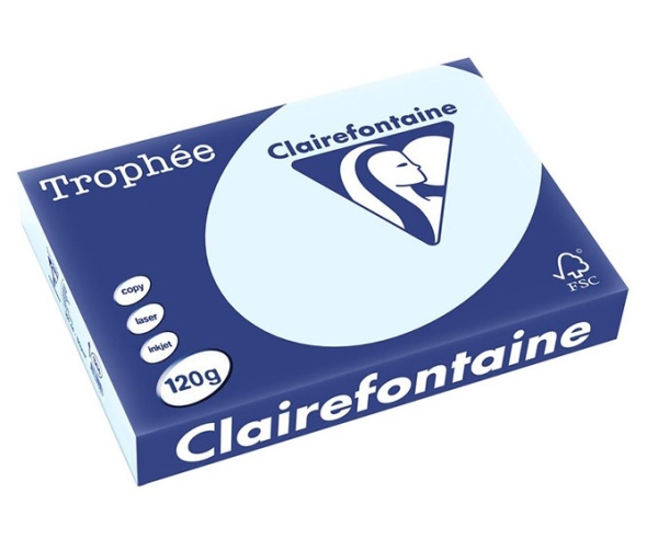 Kopiopaperi A4 120g 250 arkkia,vaaleansininen, Trophee 1214