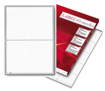 ETIKETTI A4 190X135 MM/ 2-os 70G 100 ARKKIA KOPIO/LASER