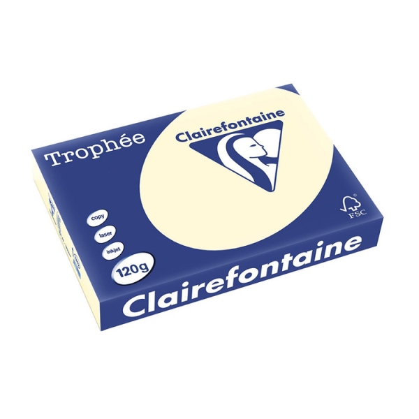 Kopiopaperi A4 120g 250 arkkia norsunluunvalkoinen Trophee 1242