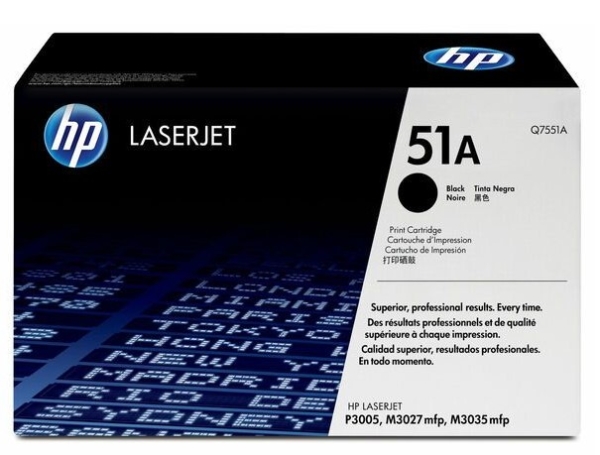 HP LJ P3005/M3035/M3027 MUSTA, Q7551A 51A