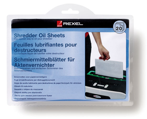 ASIAKIRJATUHOAJAN ÖLJYPAPERI REXEL 20KPL/PAK