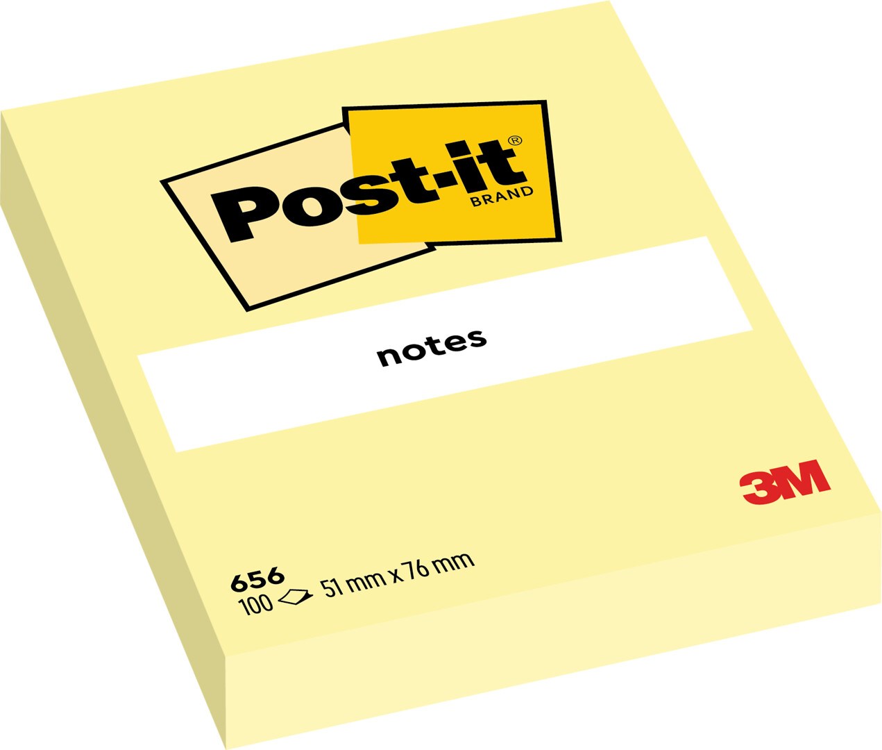 VIESTILAPPU 51X76 MM KELTAINEN POST-IT (656)