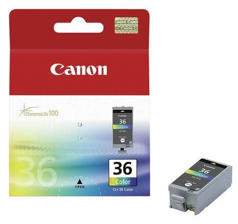 Canon mustepatruuna CLI-36 3-väri