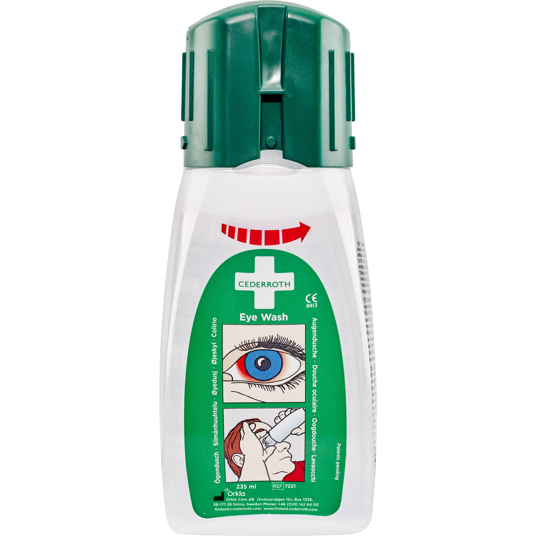 SILMÄNHUUHTELUPULLO TASKUKOKO 235ml CEDERROTH 7221 - Image 2