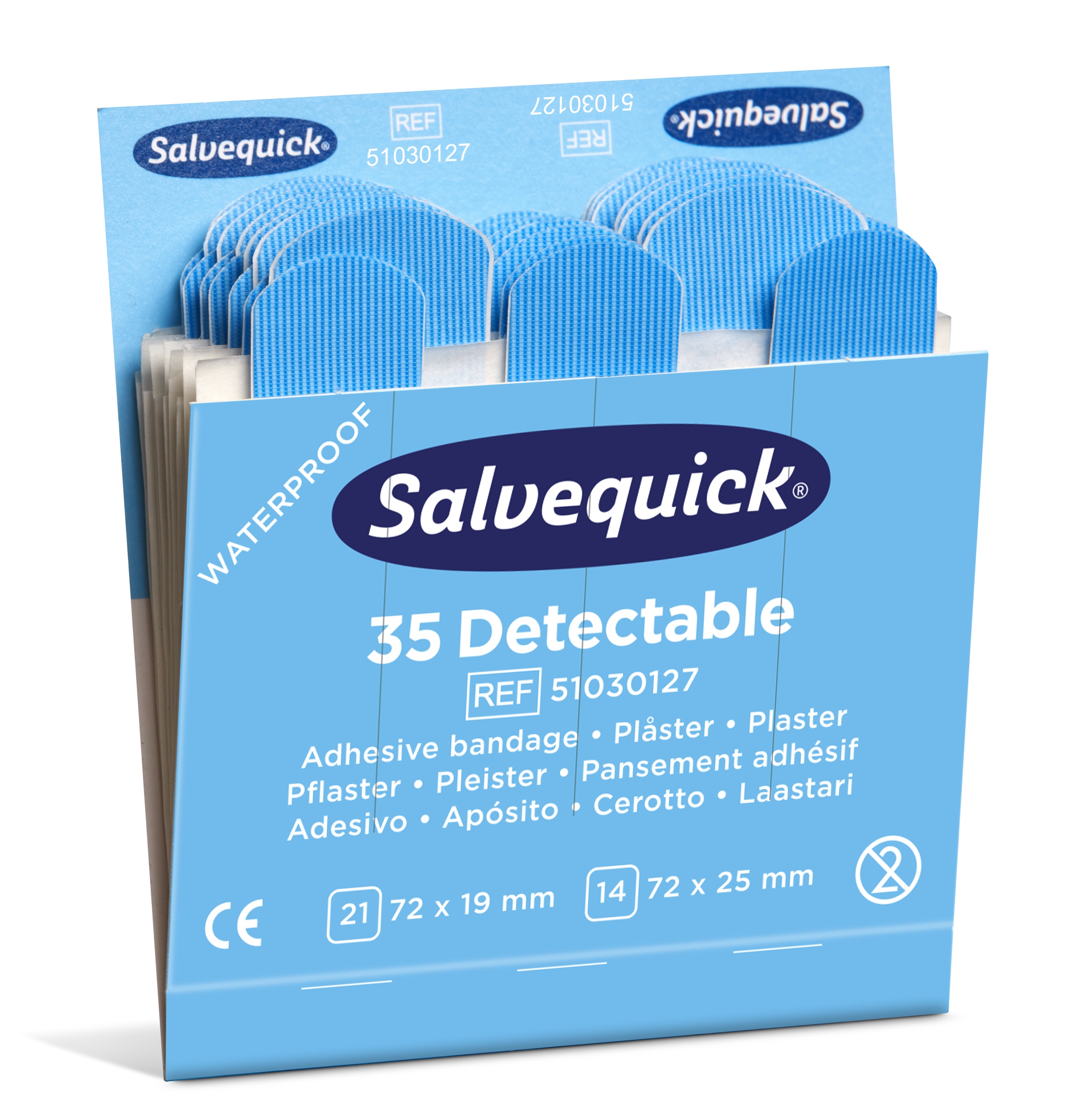 SALVEQUICK SININEN MUOVILAASTARI 6 KASETTIA x 35KPL (51030127) - Image 3