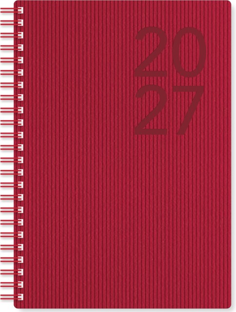 VIIKKOMUISTIO A5 PUNAINEN 2027 (2387)