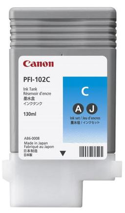 Canon PFI-102C cyan mustepatruuna