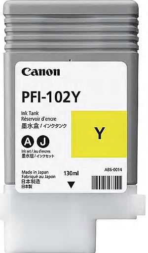 Canon PFI-102K keltainen mustepatruuna