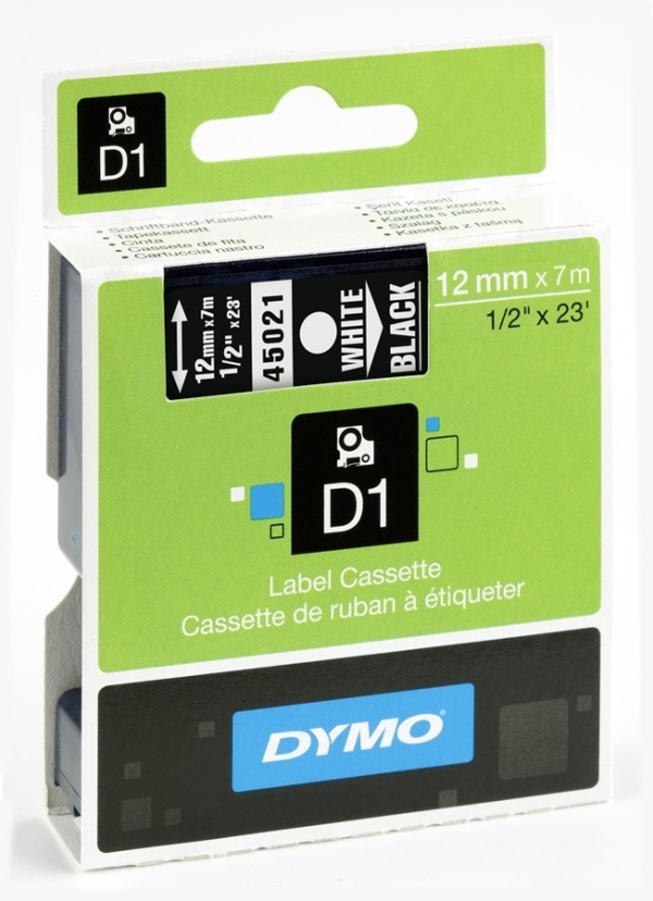 Dymo D1 12MMX7M VALK/KIRKAS ( S0720600 )