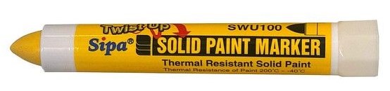 Maalikynä keltainen Sipa Solid Paint Marker