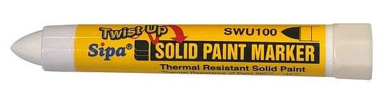 Maalikynä valkoinen Sipa Solid Paint Marker