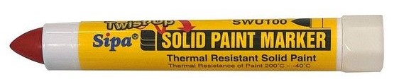 Maalikynä punainen Sipa Solid Paint Marker