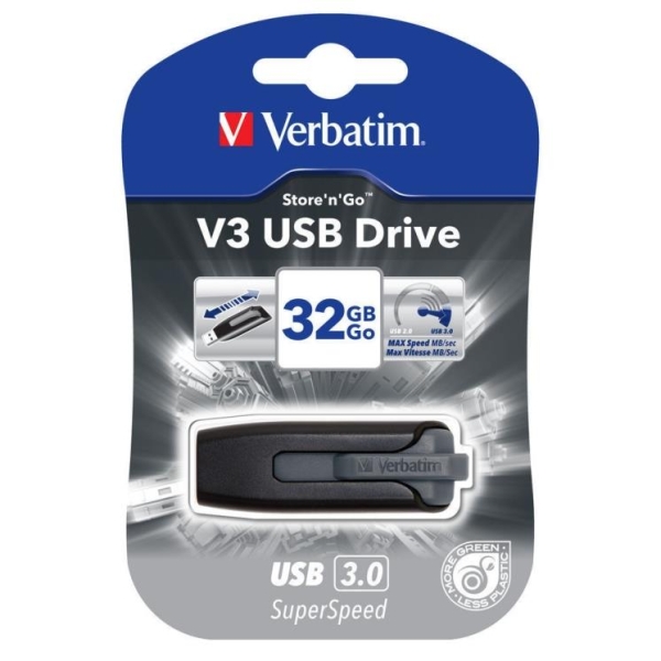 USB-MUISTITIKKU V3 32GB VERBATIM USB 3.0
