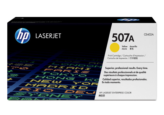 HP CLJ M551dn/n/xh keltainen värikasetti 507A