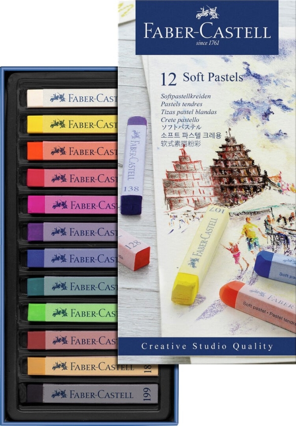 Pastelliliidut 12kpl lajitelma Creative Studio Faber-Castell