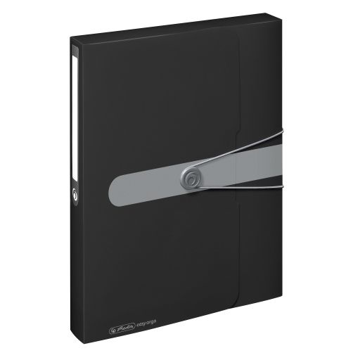 SÄILYTYSKOTELO A4 PP EASY ORGA 4 CM MUSTA