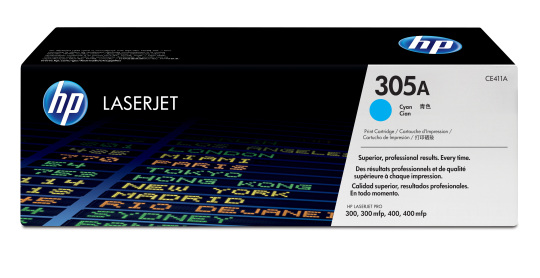 HP CLJ Pro M375nw/475dn cyan värikasetti 305A