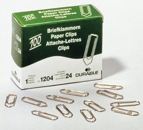 PAPERILIITIN 26 MM 100 KPL KUPAROITU DURABLE