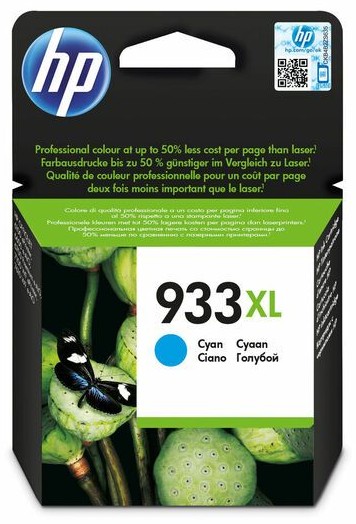 HP Mustepatruuna No 933XL cyan suurtuotto