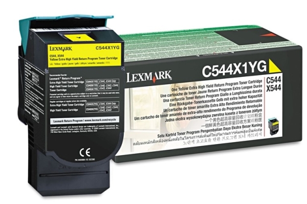 Lexmark laserkasetti C544X1YG C544 Keltainen