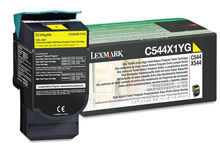 Lexmark laserkasetti C544X1YG C544 Keltainen
