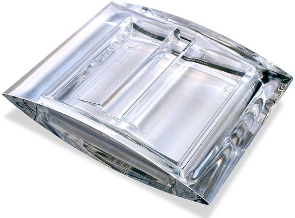 VIESTILAPPUTELINE 75X75 MM KIRKAS Z-viestilapulle