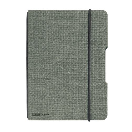 MUISTIKIRJA A4/40 FLEX CANVAS MUSTA RUUTU
