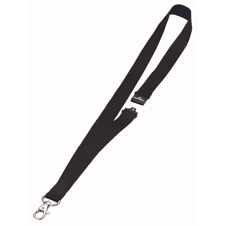 Turvakaulanauha musta 20 mm Durable 8137, 10kpl/pak