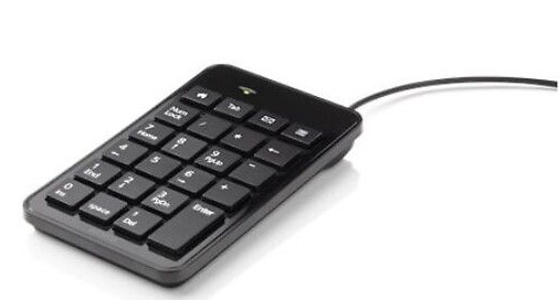 Numeronäppäimistö USB, 90 x 150 x 15 mm