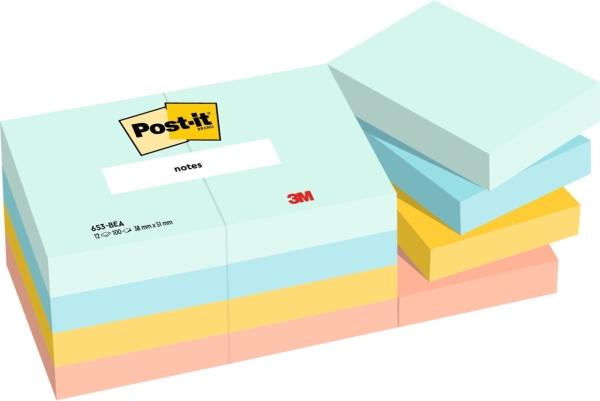 Viestilappu Dream, 38x51mm, 12-pakk, 3M Post-it 653