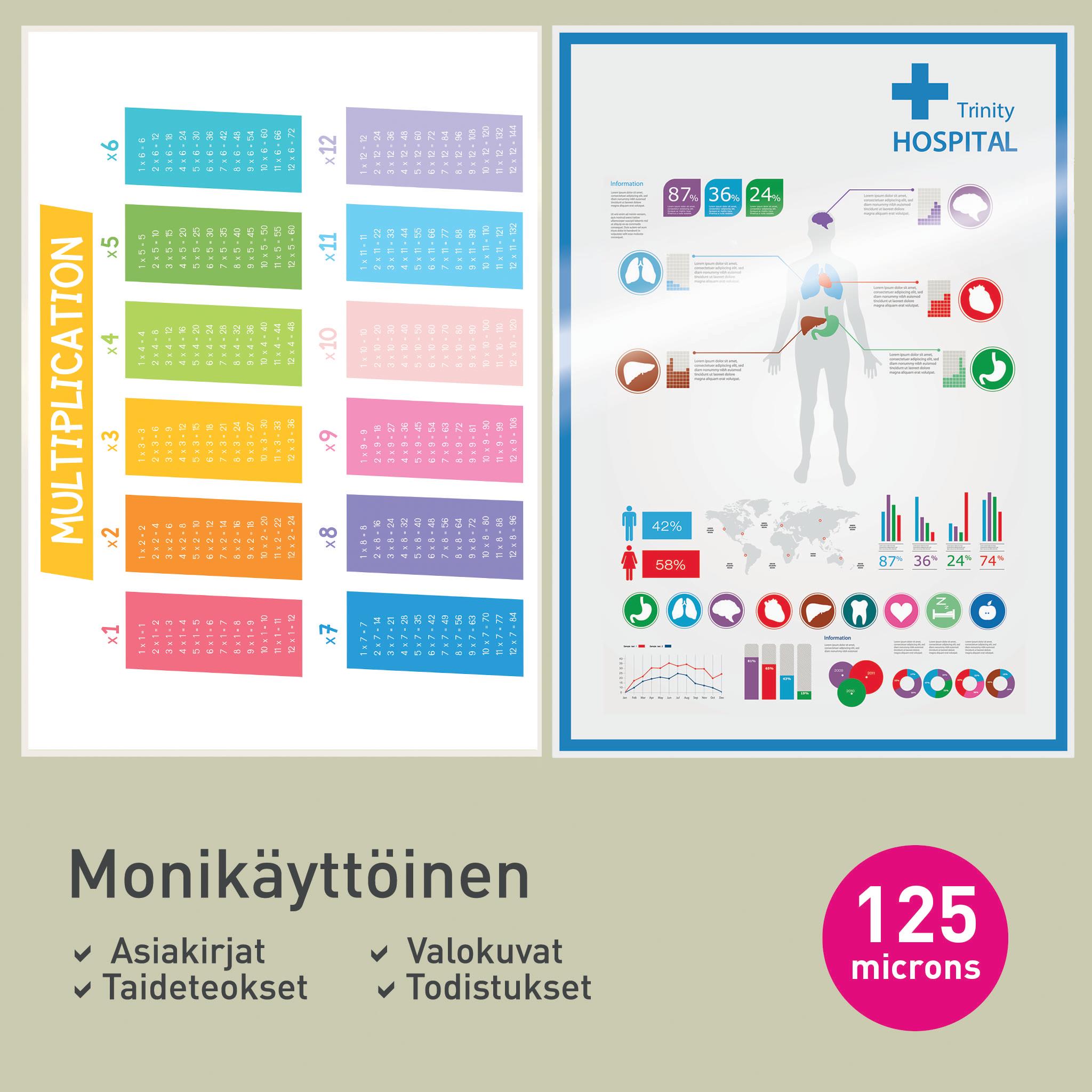 Laminointitasku A4 /100 kpl, 125 mic, kirkas, Leitz - Image 11