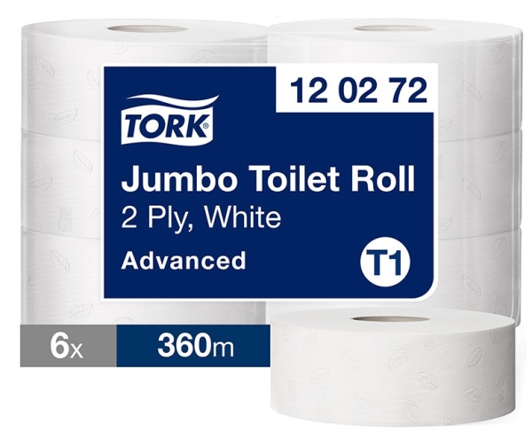 WC-PAPERI TORK ADVANCED T1 JUMBORULLA 6/ltk