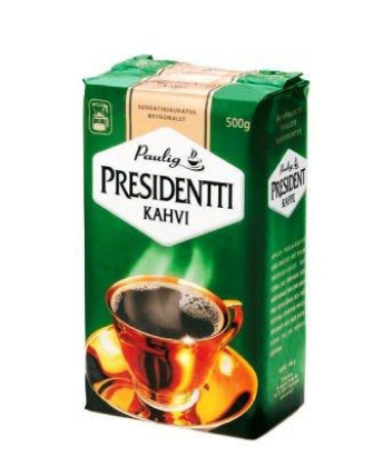 Kahvi Paulig Presidentti 500g, hienojauhatus