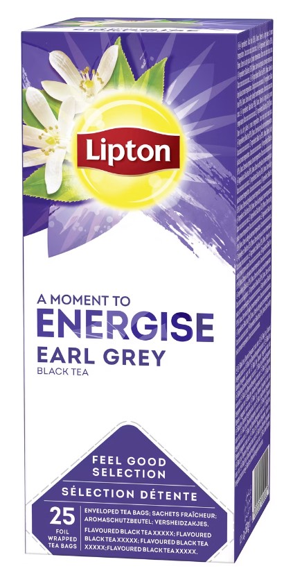 Lipton Earl Grey tee, pussitee, 25kpl/rasia