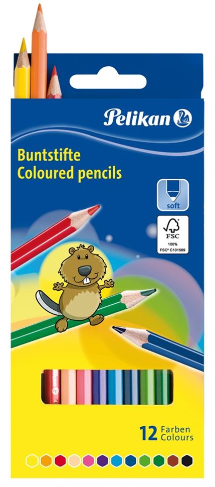 PUUVÄRIT 12 KPL PELIKAN 3,0MM