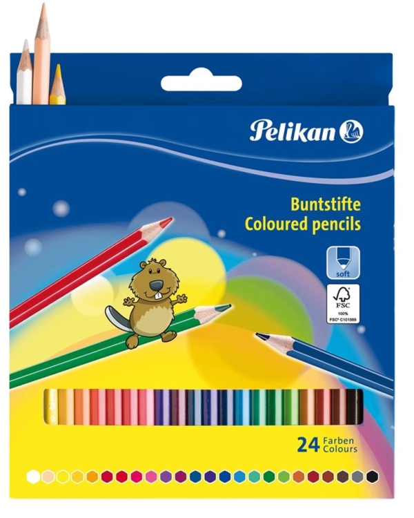 PUUVÄRIT 24 KPL PELIKAN 3,0MM