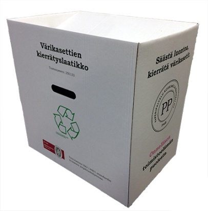 Palautuslaatikko (tyhjien kasettien kierrätykseen) 580x380x780mm
