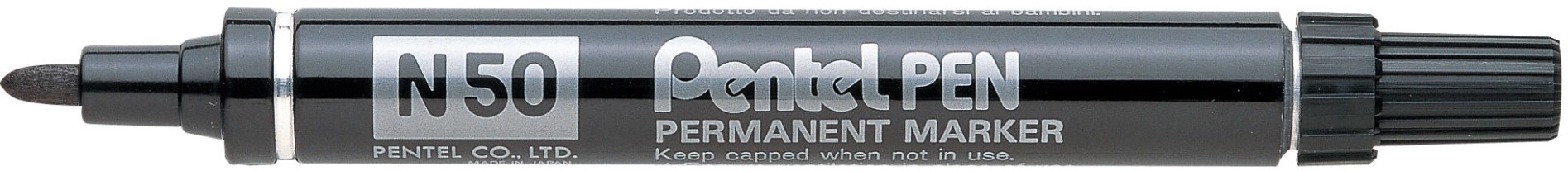 Huopakynä Pentel N50 musta pyöreä