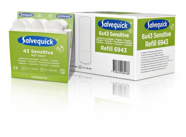 SALVEQUICK SENSITIVE KUITUKANGASLAASTARI 6 KASETTIA 6943