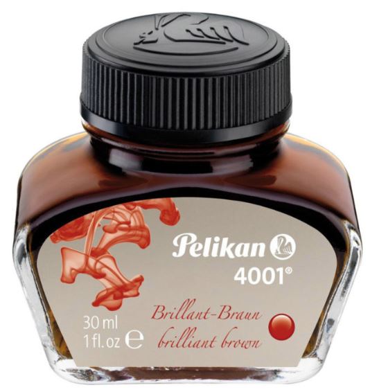 TÄYTEKYNÄN MUSTE 30 ML BRILIANT BROWN PELIKAN
