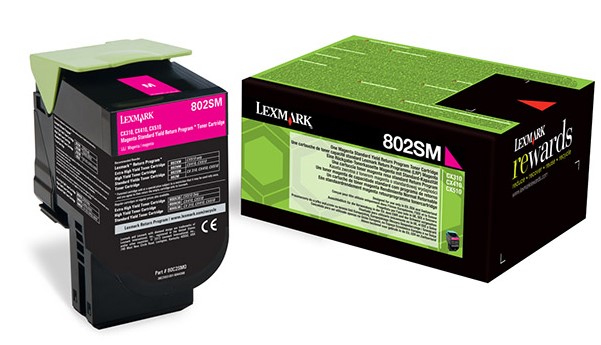 Lexmark CX310/CX410/CX510 2K palautusvärikasetti mage 802SM