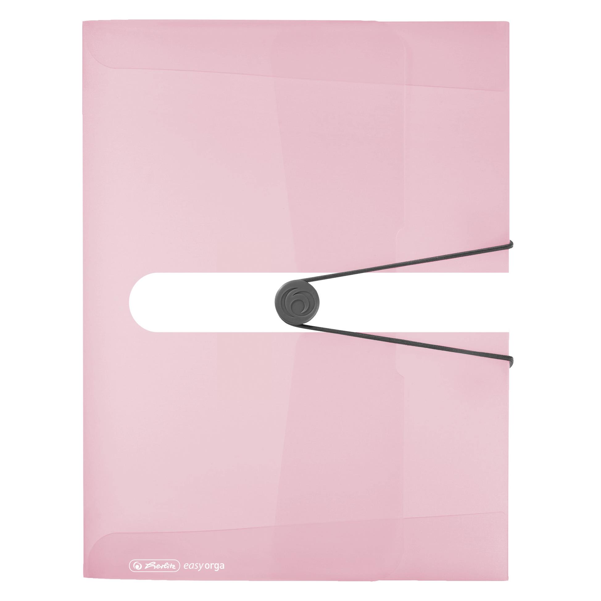 SÄILYTYSKOTELO A4 PP EASY ORGA 4CM PASTEL ROSE