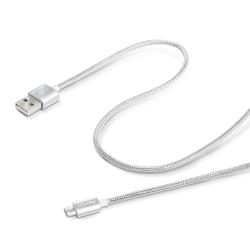 Celly data- ja latauskaapeli MICRO USB TEXTURE Hopea