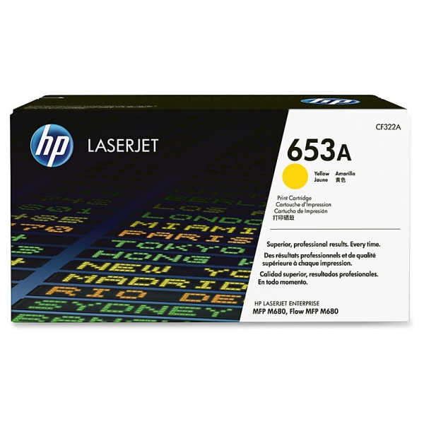 HP CLJ MFP M680 keltainen 16,5K värikasetti 653A