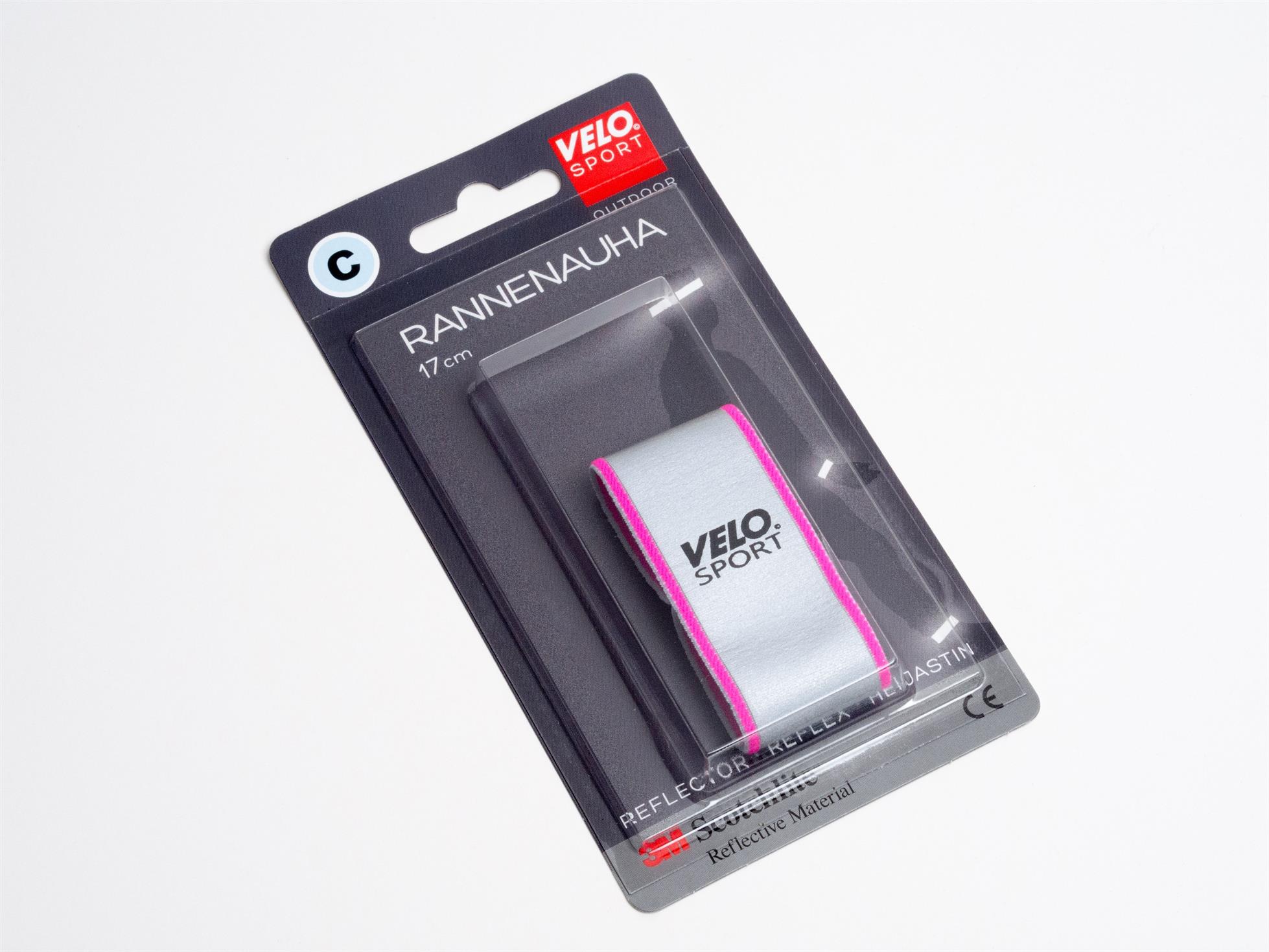Velo sport C heijastin rannenauha pinkki