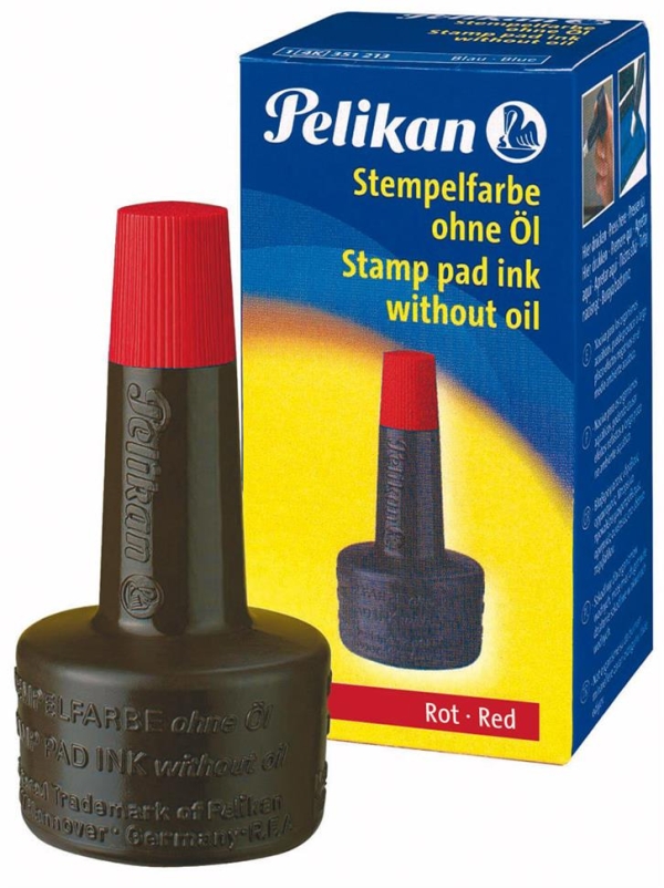 LEIMASINVÄRI 28 ML ÖLJYTÖN PUNAINEN PELIKAN