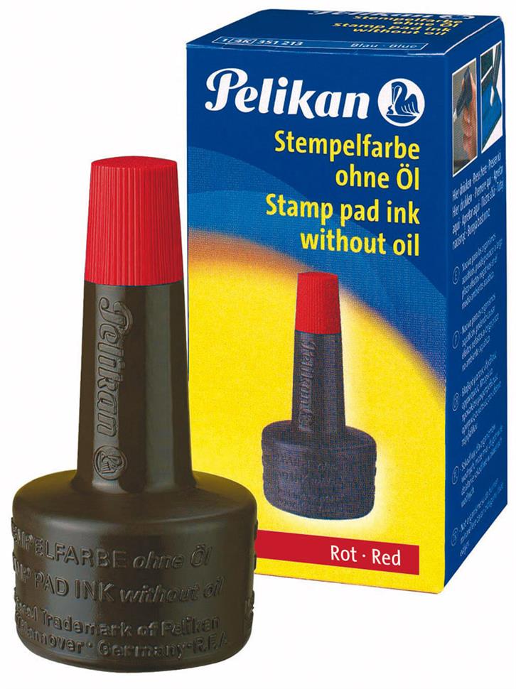 LEIMASINVÄRI 28 ML ÖLJYTÖN PUNAINEN PELIKAN